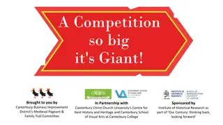 Design a Giant for Canterbury's Medieval Pageant Competition