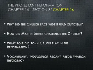 The Protestant Reformation and Its Impact on the Church