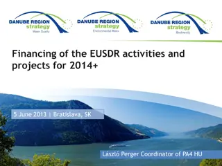 Financing of EU Strategy for the Danube Region (EUSDR) Activities and Projects