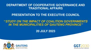 Study on the Impact of Coalition Governments in Gauteng Municipalities