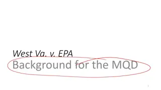 Evolution of US Environmental and Regulatory Policy