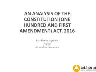 Overview of the Constitution (101st Amendment) Act, 2016