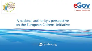 The European Citizens' Initiative Process