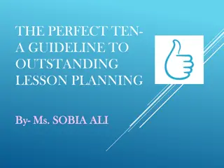 The Perfect Ten: A Comprehensive Guide to Outstanding Lesson Planning