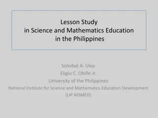 Lesson Study in Science and Mathematics Education in the Philippines