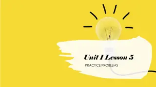 Unit 1 Lesson 5 Practice Problems