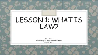 Exploring the Significance of Law: Lessons on Equality and Justice