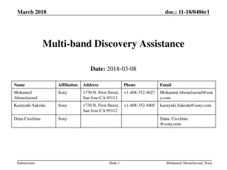 Multi-band Discovery Assistance for Consumer Devices