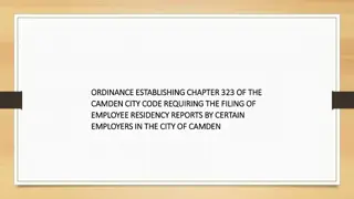 Employee Residency Reporting Ordinance in Camden City