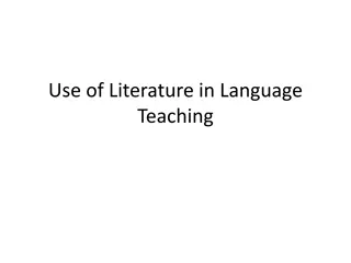 Exploring Literature in Language Teaching