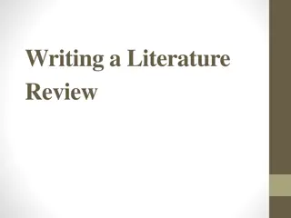 Mastering the Art of Writing Literature Reviews