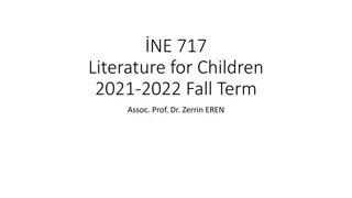 Literature for Children Course Overview: Fall 2021-2022