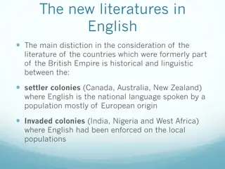 The Evolution of Postcolonial Literature in English