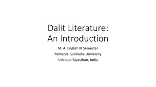 Understanding Dalit Literature: A Comprehensive Overview