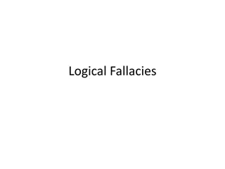 Understanding Logical Fallacies and How to Address Them