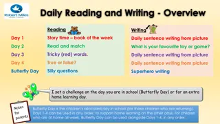 Daily Reading and Writing Activities for Children