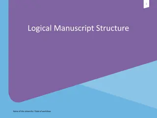 Mastering Logical Manuscript Structure for Effective Research Communication