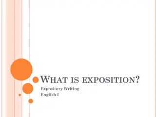 Expository Writing: Exposition and Thesis Statements