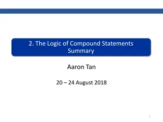 Compound Statements in Logic