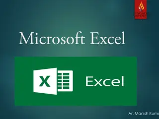 Basic Concepts of Microsoft Excel