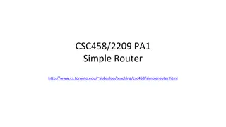 Simplified Router Implementation for CSC458/2209 Course