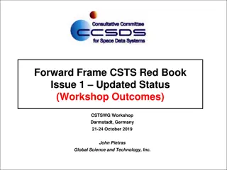 Update on CSTS Red Book Issue 1 at CSTSWG Workshop in Darmstadt