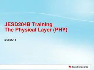 JESD204B Physical Layer (PHY) in High-Speed Serial Interfaces