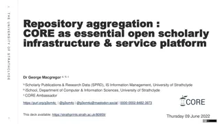 Advancing Scholarly Research Through Data Aggregation and Infrastructure Services