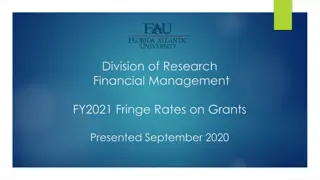 FY21 Fringe Rates and Benefits Analysis for Research Grants