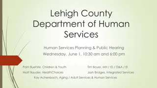 Lehigh County Department of Human Services Overview