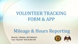 American Legion Rider Chapter Volunteer Tracking Form & App Details