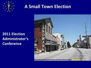 Small Town Elections: Procedures and Responsibilities