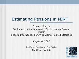 Estimating Pensions in MINT: Data Sources and Projections