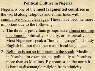 Political Culture in Nigeria: Fragmentation Along Ethnic and Religious Lines