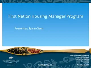 VIU First Nation Housing Manager Program Overview