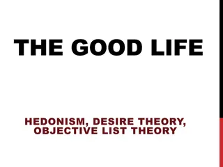 Exploring The Good Life: Hedonism, Desire Theory, and Objective List Theory