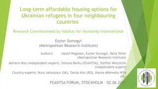 Long-Term Affordable Housing Options for Ukrainian Refugees in Neighbouring Countries