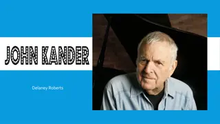 Tribute to Legendary Broadway Composer John Kander