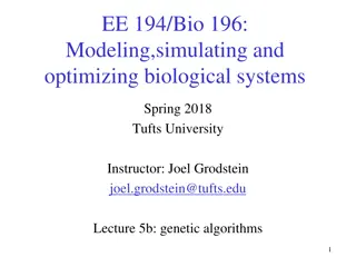 Genetic Algorithms: Modeling and Optimizing Biological Systems