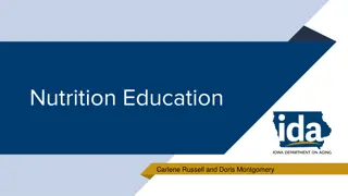 Enhancing Nutrition Education for Older Adults: A Comprehensive Approach