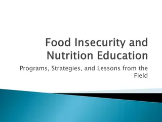 Food Insecurity Programs and Strategies: A Comprehensive Analysis