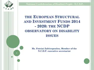 National Confederation of Disabled People (NCDP) Initiatives for Disability Inclusion and Accessibility