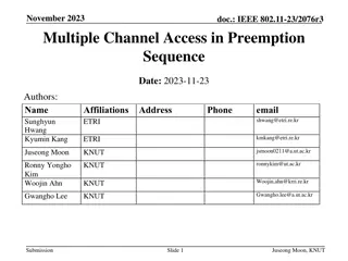 Analysis of Preemption Methods in IEEE 802.11-23/2076r3 for Latency Reduction