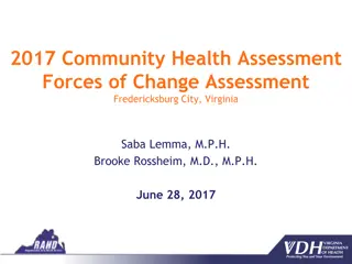 2017 Community Health Assessment: Forces of Change in Fredericksburg City, Virginia