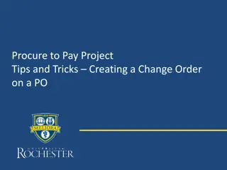 Efficient Tips for Creating Change Orders on Purchase Orders