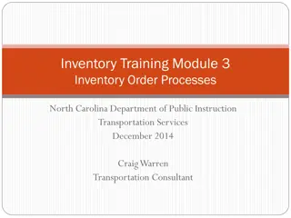 Streamlining Inventory Ordering and Management Process in Transportation Services