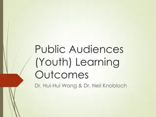 Public Audiences Learning Outcomes for Youth