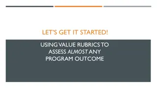 Understanding Value Rubrics for Comprehensive Program Assessment