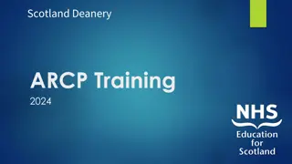 Scotland Deanery ARCP Training 2024 Guidelines and Requirements