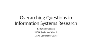 Importance of Overarching Questions in Information Systems Research